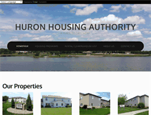 Tablet Screenshot of huronhousingauthority.com